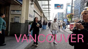 Vancouver Canada (downtown) & Schumann Etudes - Walking from International Village to Cinematheque