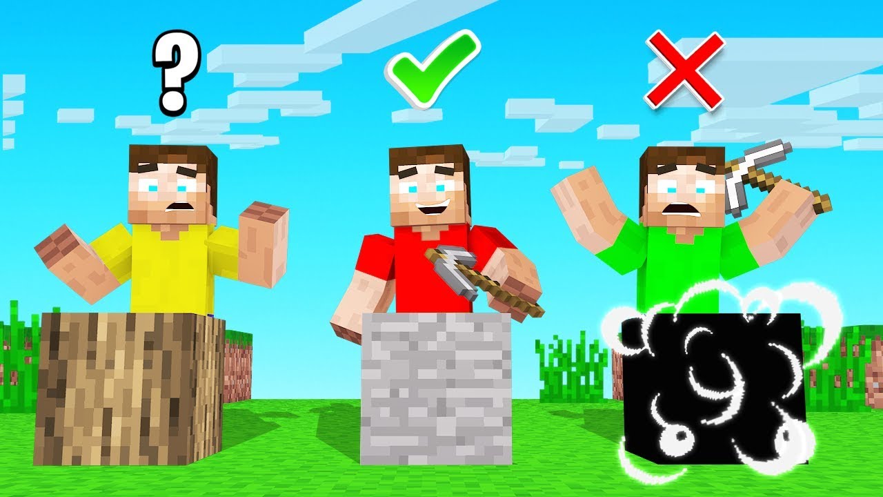 MINECRAFT But Random Blocks EXPLODE When You MINE! - YouTube