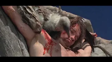 Conan bites a vulture to death - Conan the Barbarian (1982)