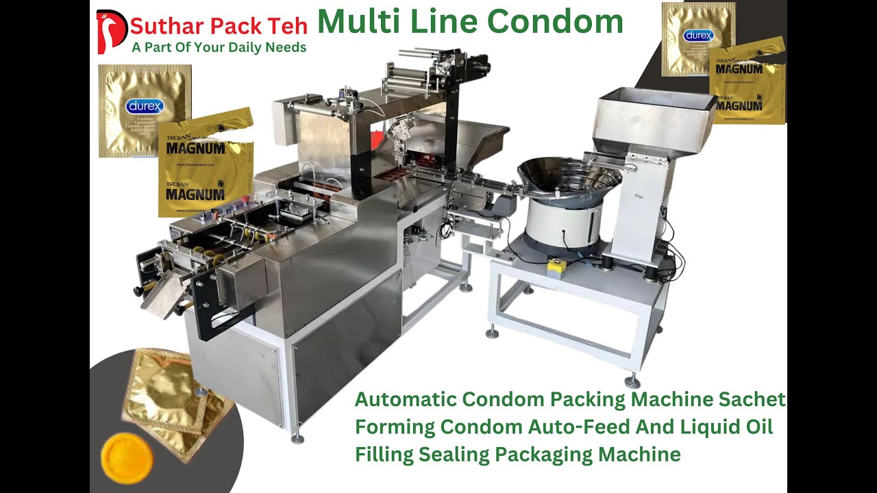 Condom packing machines, multi-line condom packing machine, Horizontal ...