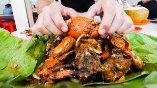 SPICY STREET FOOD Tour in Jakarta, Indonesia!! BEST MUD Crabs, BBQ Ribs, and PAINFUL Spice!