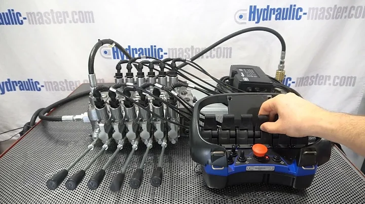 Proportional valve Walvoil DPX100 24V + Radio controller Scanreco G2B FEC knuckle boom