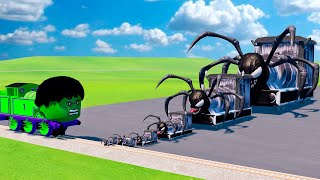 Train Halk vs Big&Small Train Venom | BeamNG.Drive