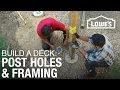 How To Build a Deck | Post Holes & Framing (2 of 5)