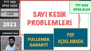 SAYI KESİR PROBLEMLERİ 9. ADIM ( MUM SORULARI ) 2021 TYT DGS KPSS ALES #YKS #DGS #TYT