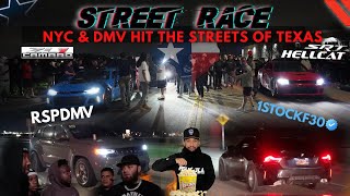 NYC 1STOCKGANG TEAM NOHESI & RSPDMV IN THE STREET OF TEXAS CALLING OUT ANYONE ZL1 VS HELLCAT UPSET !