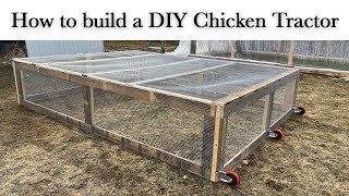 How to build a DIY Joel Salatin style chicken tractor for meat birds. Light and super easy to move!