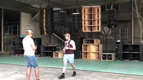 Sound check TPA TP 460 single 10” line array system & Korf 218 Dual 18” subwoofer(4+1 on play)