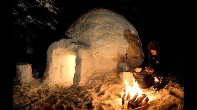 How to build an igloo using an igloo making form 