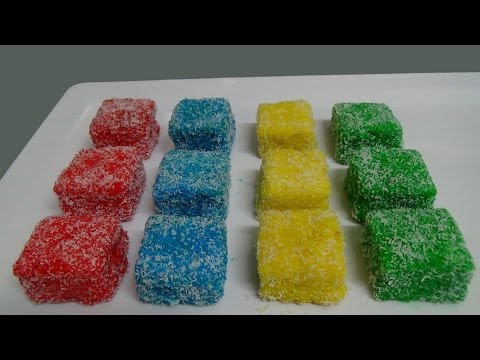 rainbow-lamingtons