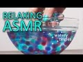 ASMR Water marbles/gems/aqua crystals/Orbeez (🎧 no talking, nail tapping on glass, water sounds)