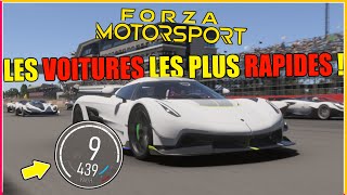 THE FASTESTS FORZA MOTORSPORT CARS