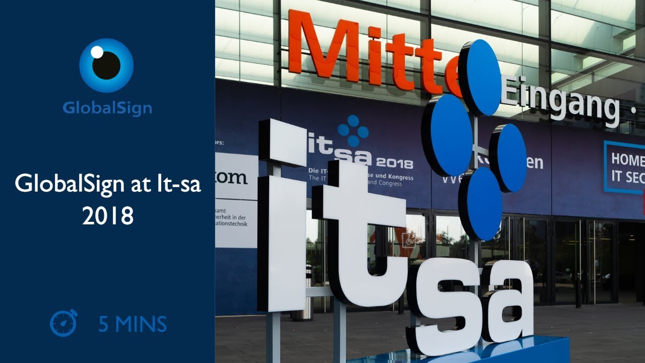 GlobalSign at It-sa 2018 - Nuremburg, Germany - YouTube