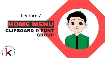 Home Menu Clipboard & Font  Group in Ms Word | #tutorial #forbeginners