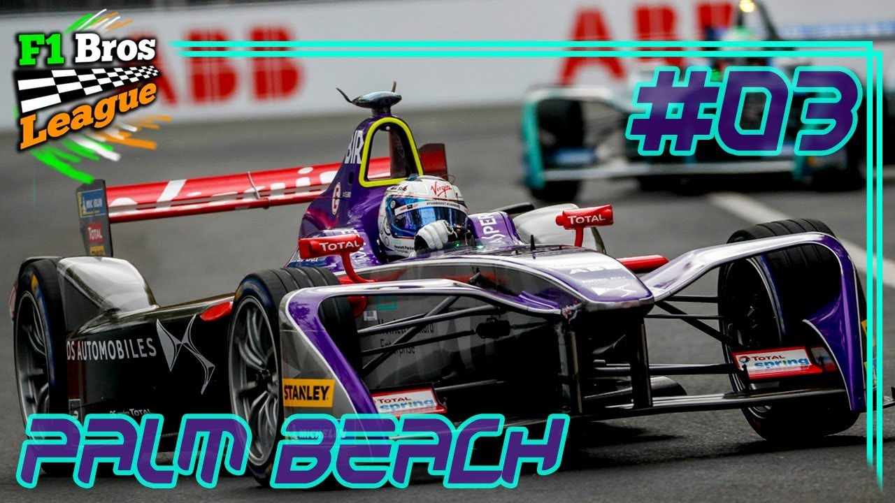 Schon wieder Lotterer... - Rennen 3: Palm Beach | FORMEL E KARRIERE | F1 Bros League | KrazyKennez - YouTube