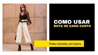 COMO USAR BOTA DE CANO CURTO - Vitória Portes COMO USAR BOTA DE CANO CURTO - Vitória Portes