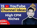 15 High Income YouTube Channel Ideas 2022 | Earn 0-1 Lakh/Month | Satish K Videos