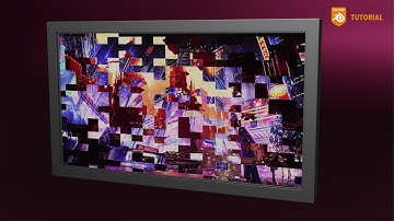 How to make an animated digital sign using the white noise texture node in Blender 3.4 | #animation