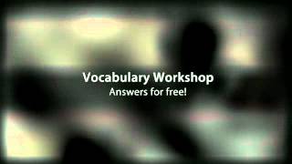 Vocab answers