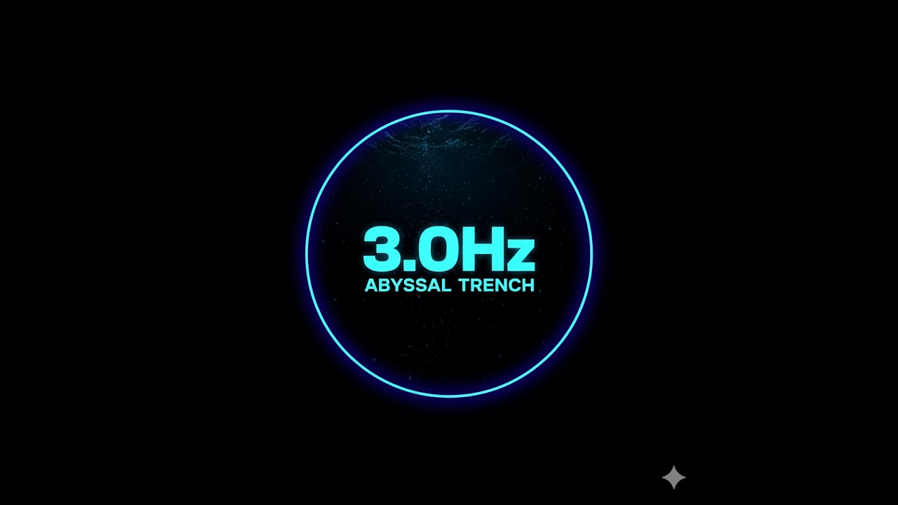 8 Hours 3.0Hz Delta Waves | THE ABYSSAL TRENCH: Synthetic Sensory Shield for ADHD (Black Screen)