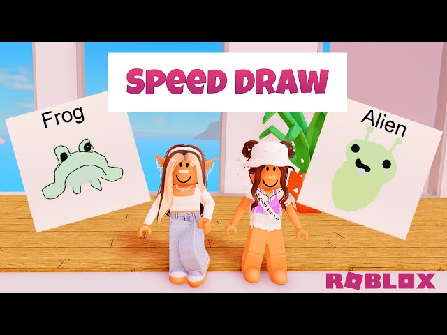 Drawing an alien in Roblox Speed Draw #robloxshorts #roblox