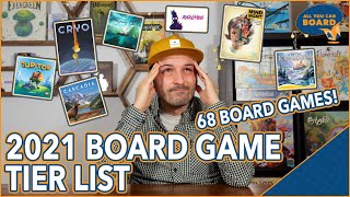 I Played 68 GAMES from 2021 and Ranked Them All | 2021 Board Game Tier List