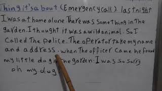 paragraph about Emergency call primary 6 second term