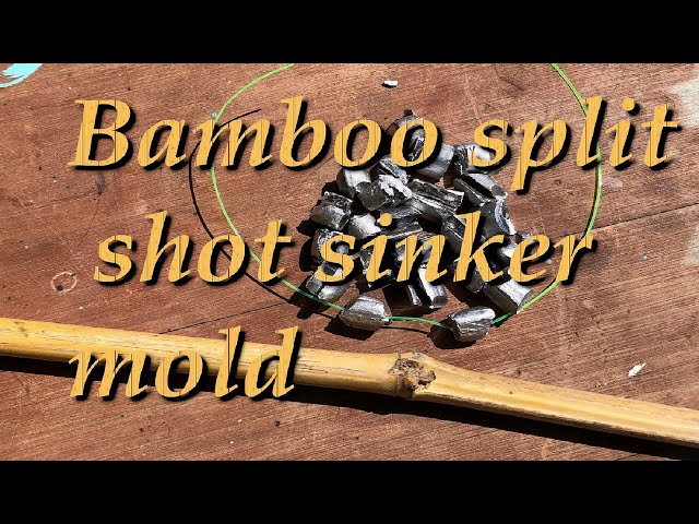 Bamboo split shot sinker mold build 