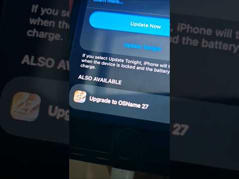 OSName 27 on iPhone SE
