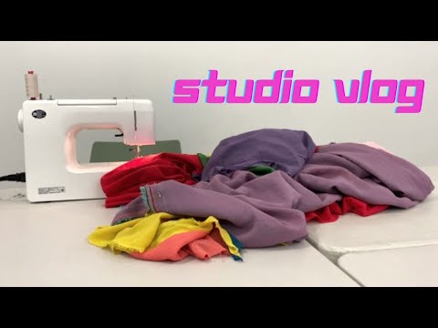 Studio Vlog | huge & colourful blanket construction