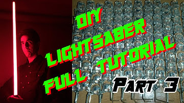 DIY lightsaber full tutorial - LED string edition - Part 3