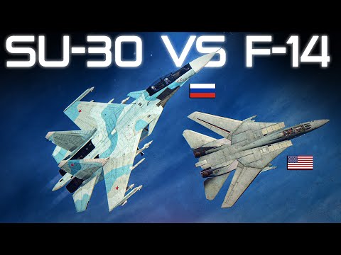 Russian Su-30 Flanker-H Vs F-14B Tomcat DOGFIGHT | Digital Combat Simulator | DCS |