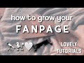 how to grow your instagram fanpage! | lovely tutorials