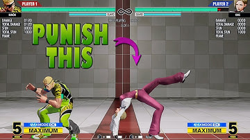 KOF XV: RAMON - Punish Wakeup Roll !