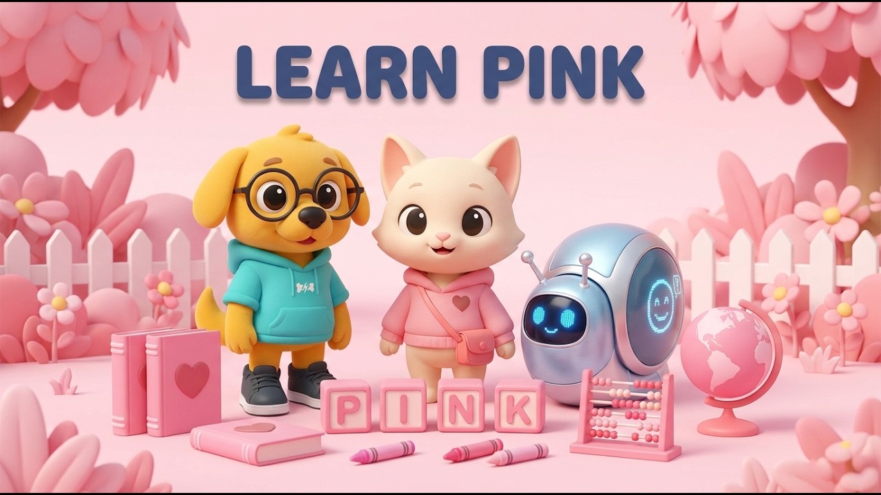Learn Pink Color | Full Color Lesson for Kids | Puppiko Kids