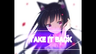 Nightcore take it back marshmello