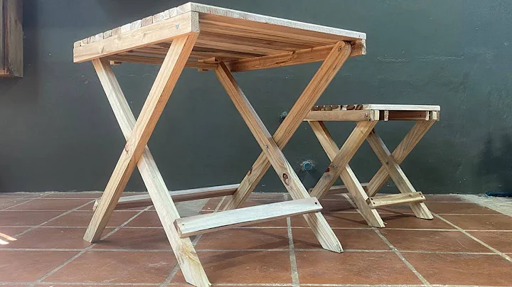 Amazing How to make a Wooden Folding Table - Woodworking Save Place Folding Table