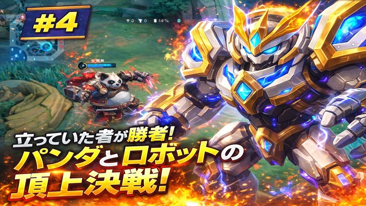 #4 [MLBB] The one still standing is the winner!The ultimate showdown between a panda and a robot! 🐼🤖