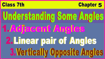 Understanding adjacent angle, linear pair of angles & vertically opposite angles