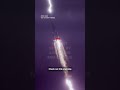 Lightning strikes rocket mid-launch