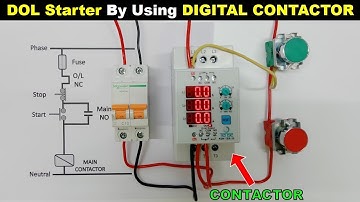 Three Phase DOL Starter by using Digital Contactor @TheElectricalGuy