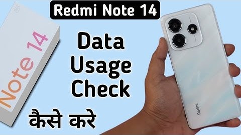 Redmi Note 14 5G data usage kaise dekhe, how to see mobile data usage in redmi, check wifi usage in