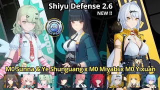 New M0 Sunna & Ye Shunguang & M0 Miyabi & M0 Yi Xuan - Shiyu Defense 2.5 Zenless Zone Zero