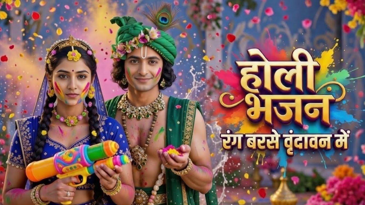 Radha Krishna bhajan | होली स्पेशल 2026 | रंग बरसे वृंदावन में | 2026 Holi Bhajan #holi 
