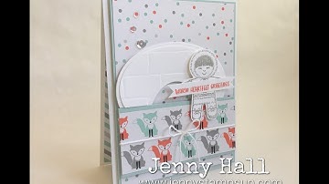 Creating an Eskimo winter scene using Stampin Up products with Jenny Hall