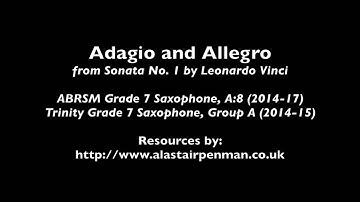 Adagio and Allegro from Sonata No. 1 by Vinci