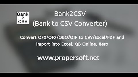 Bank2CSV (Bank to CSV Converter) by ProperSoft