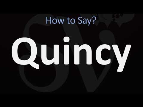 Vídeo: Com es pronuncia Quincy MA