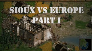 American Conquest: Fight Back - CPU-Battles - Sioux vs Europe screenshot 3