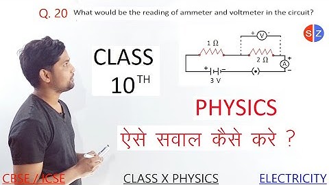 what would be the reading of ammeter and voltmeter in the circuit @MathsTransporter